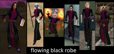Flowing Black Robe